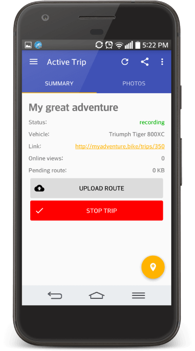 MyAdventure Android App